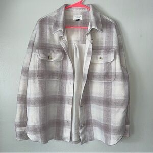 AE Oversized Plaid Fleece & Love Shacket